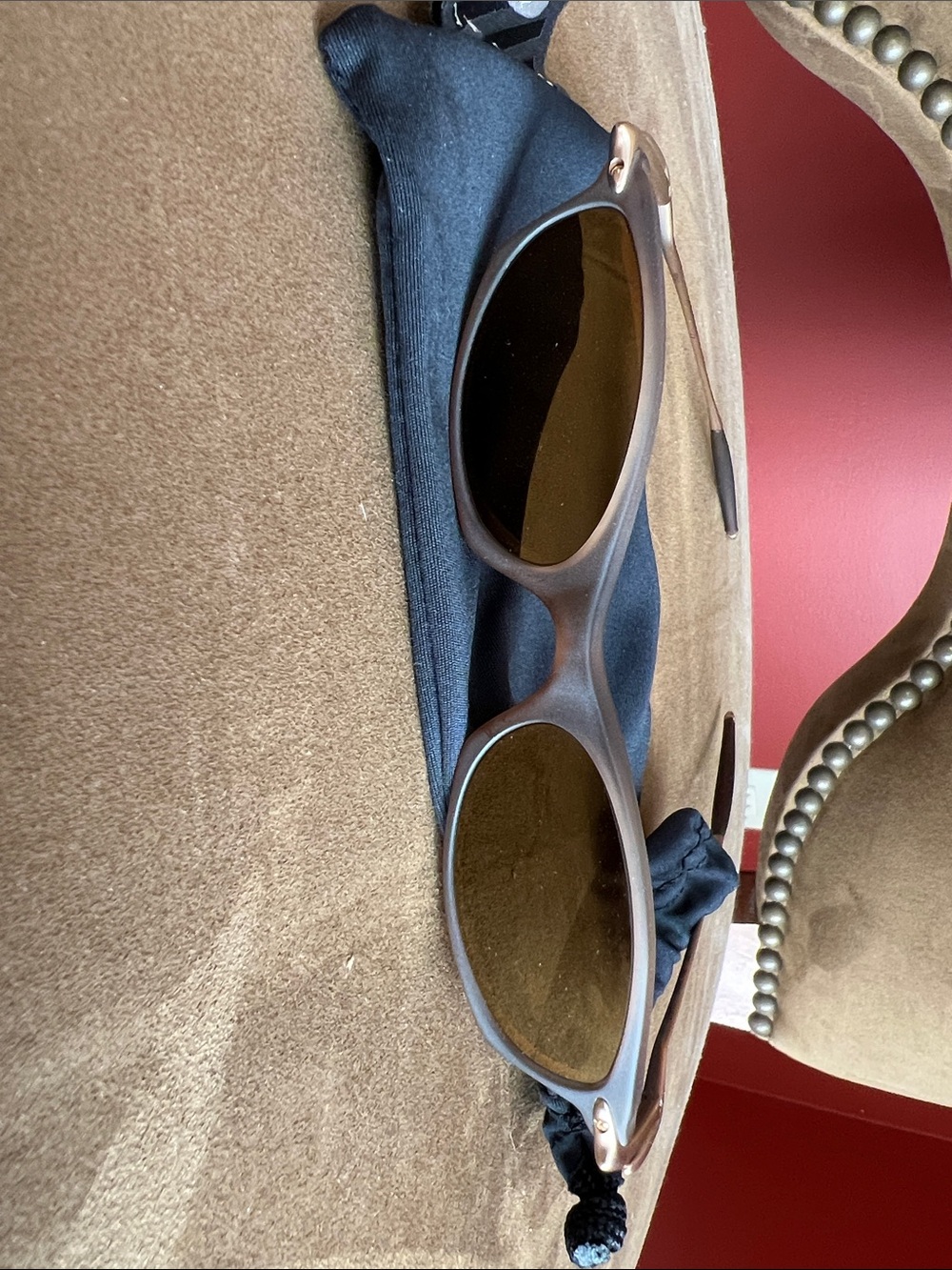 Oakley, why 1 Round Brown Sunglasses with Amber Lenses
